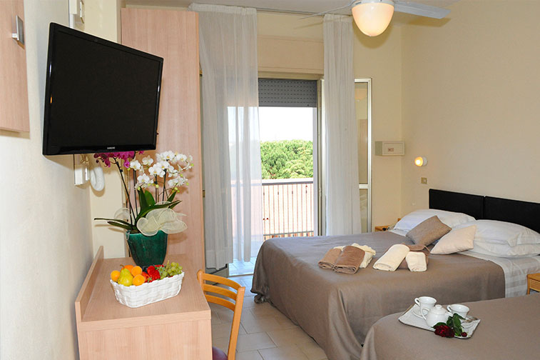 Camere Hotel Lanzoni Pinnarella di Cervia